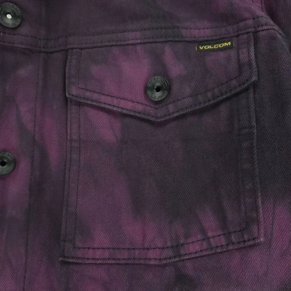 NEW Volcom Vaderetro Skeleton Jacket Tie Dye Y2k Punk Grunge Skate Streetwear